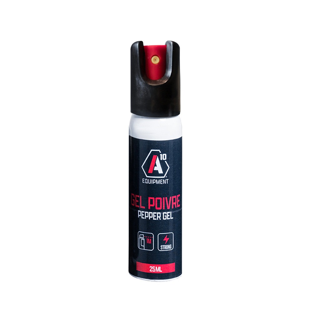 Aérosol anti-agression gel poivre 25 ml - A10 Equipment
