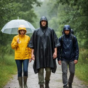 Poncho Ripstop basic noir