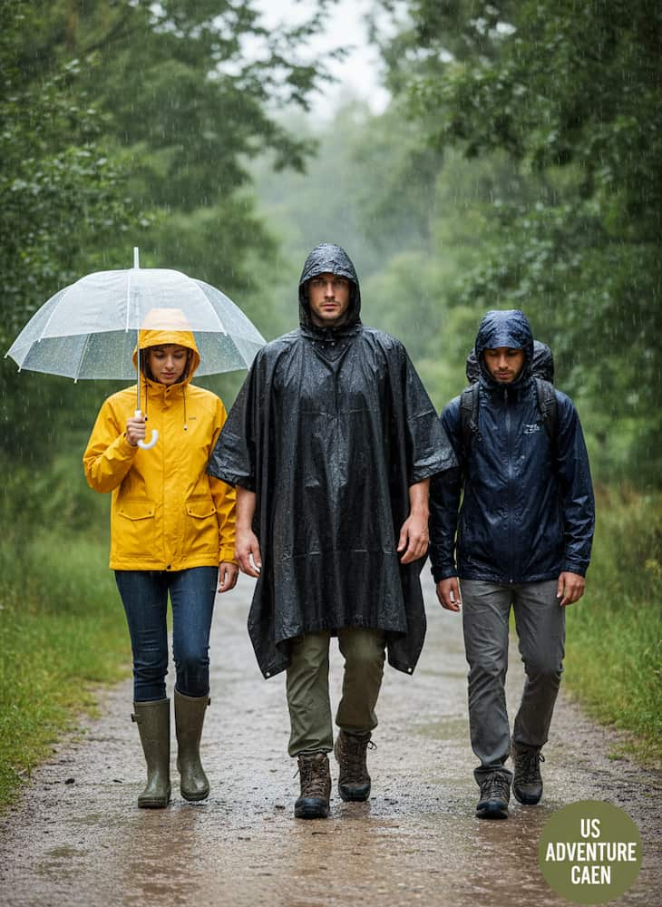Poncho Ripstop basic noir
