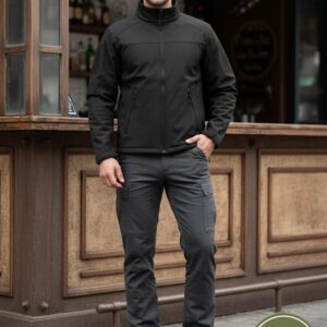 Veste Softshell Fighter noir - A10 equipment