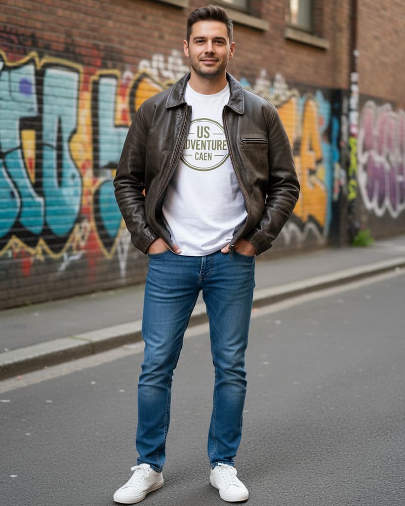 Blouson en cuir REDSKINS occasion