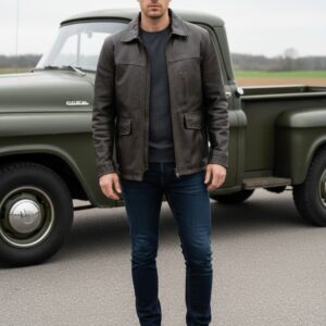 Blouson en cuir DEVRED occasion L