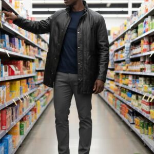 Blouson en cuir CANDA C&A occasion taille S