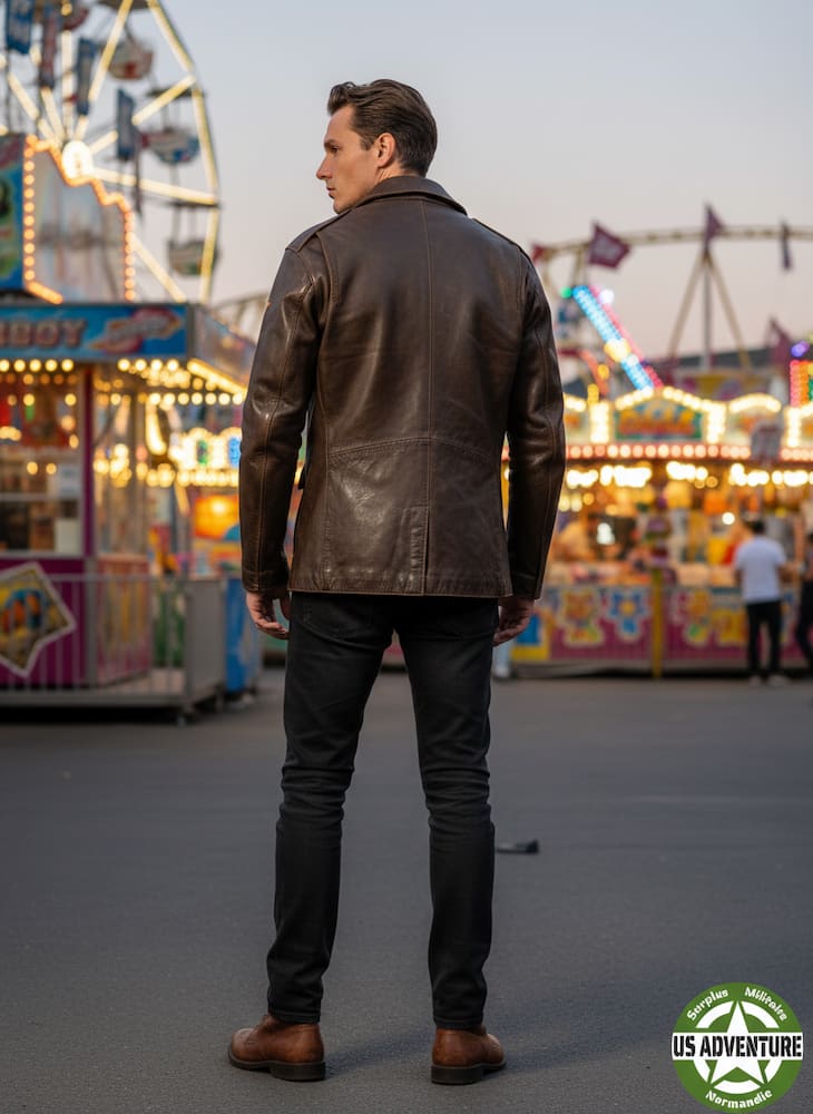 Blouson en cuir occasion XL