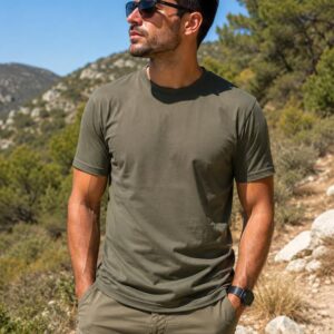 T-shirt tactique à séchage rapide kaki