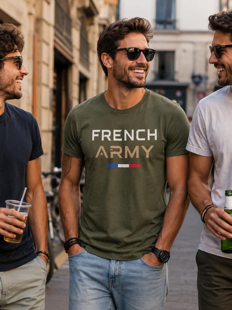 T-shirt kaki French Army