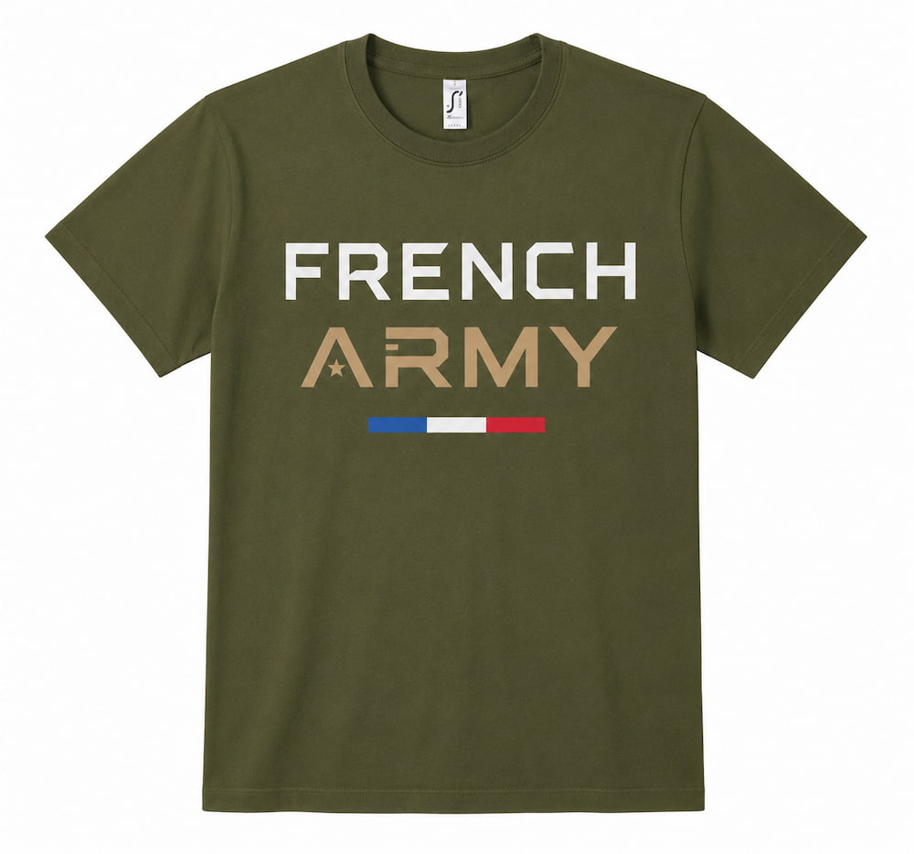 T-shirt kaki French Army