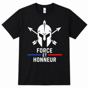 T-shirt noir Force & Honneur