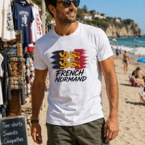 T-shirt blanc French Normand