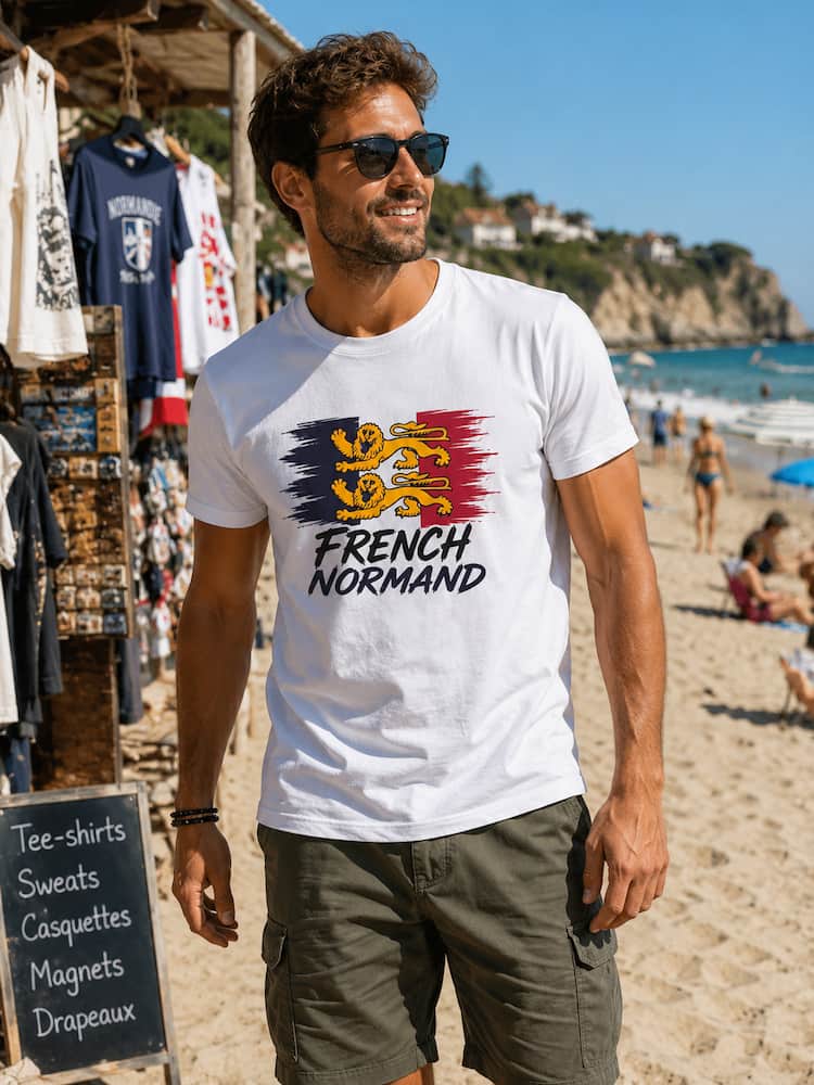 T-shirt blanc French Normand