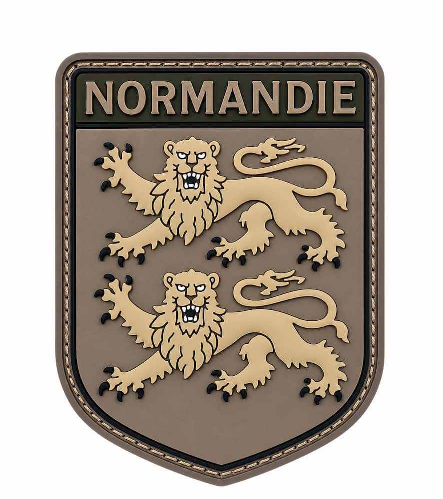 Ecusson patch pvc Normandie Tan