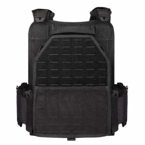 Gilet tactique porte plaque à dégagement rapide noir