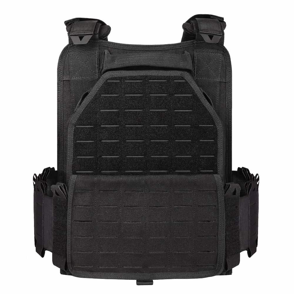 Gilet tactique porte plaque à dégagement rapide noir